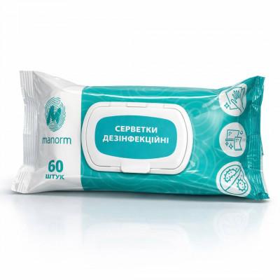 Серветки дезінфекційні НОР-експрес ТМ "Манорм"